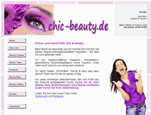 Tablet Screenshot of chic-beauty.de